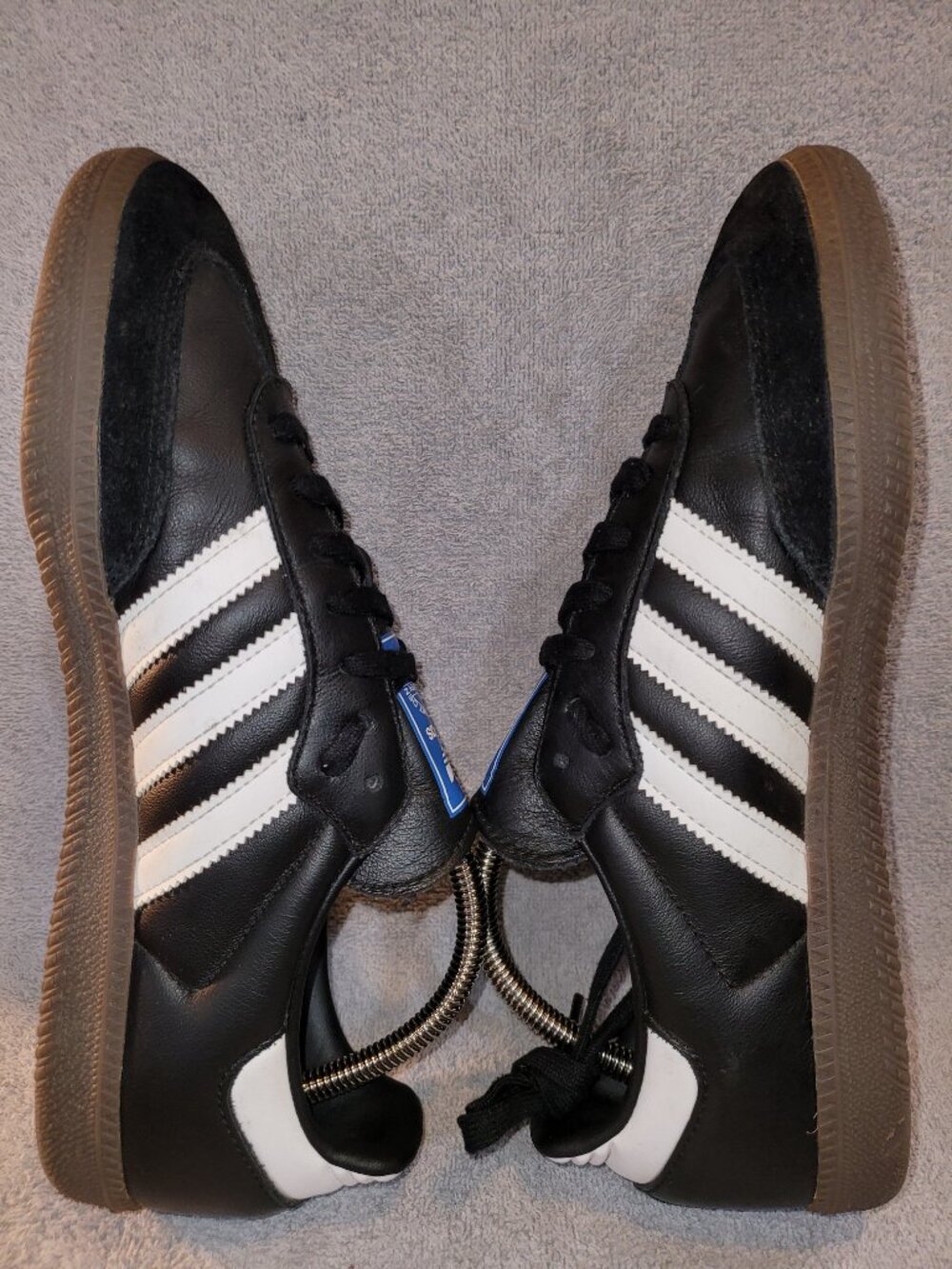 Adidas Samba OG Men's Size 8.5 Black White Brown Gum B75807 Sneakers (#1872) - Picture 9 of 16